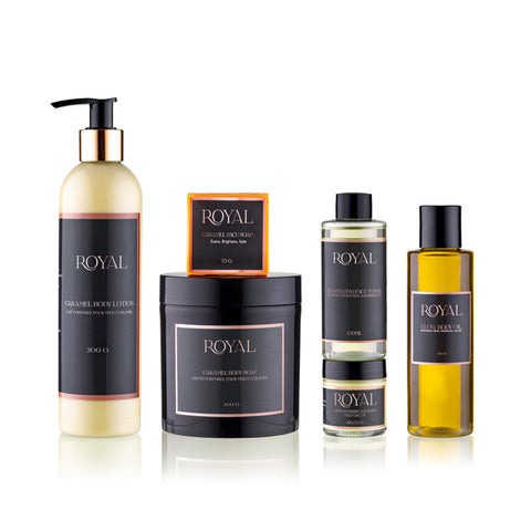 Caramel face and body set